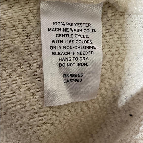 Bp Cozy Jacket Cream Sherpa Pullover Large - Picture 6 of 6